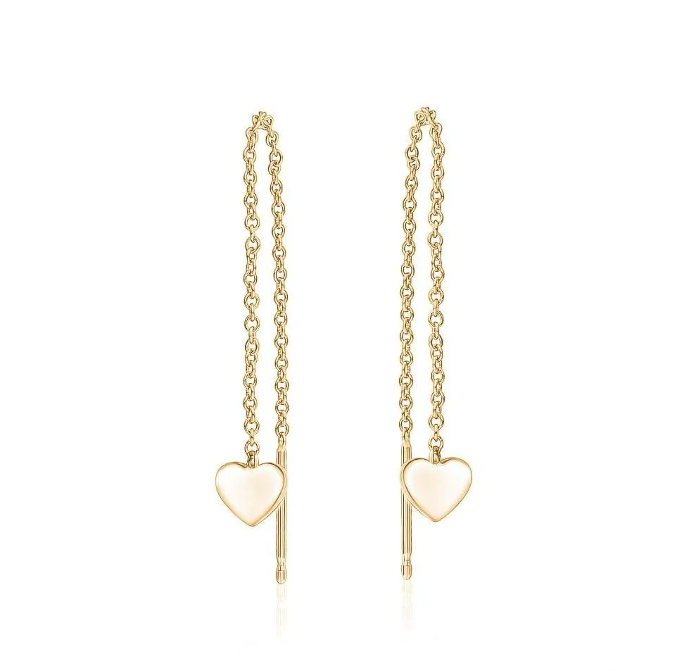 Heart Chain Earrings