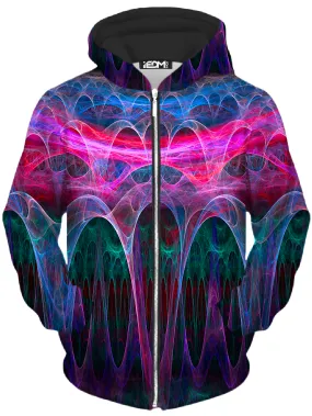 High Frequency Unisex Zip-Up Hoodie