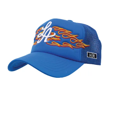 HOT ROD ESSENTIAL LA BURNING ANGEL FOAM TRUCKER (BLUE)