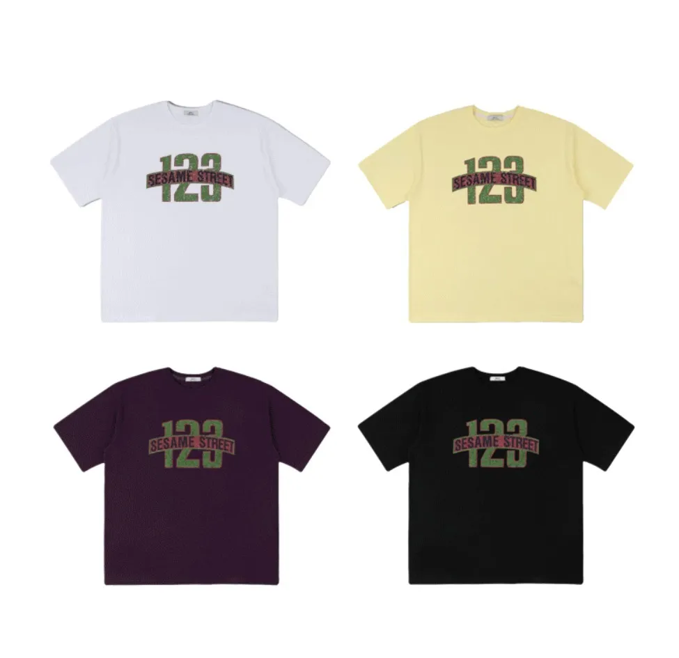 HUE  |[Huecloset]★SESAME Street Over T-Shirt (4color)