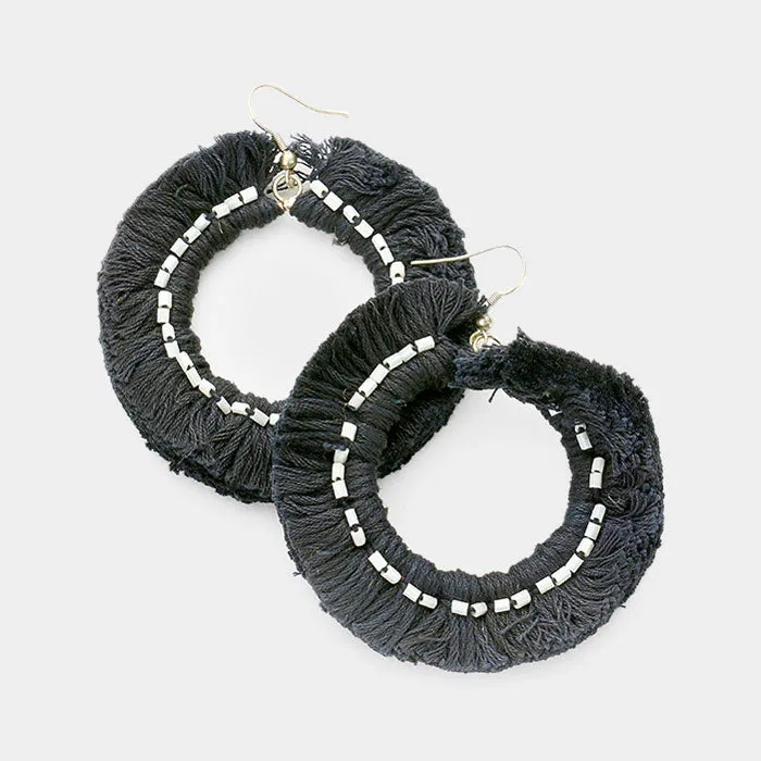 iLLASPARKZ Tassel Fringe Round Dangle Earrings