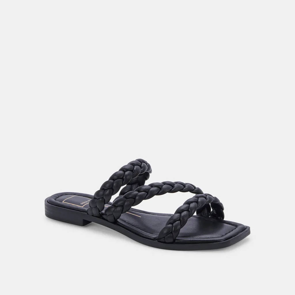 IMAN WIDE SANDALS BLACK STELLA– Dolce Vita 6891675025474