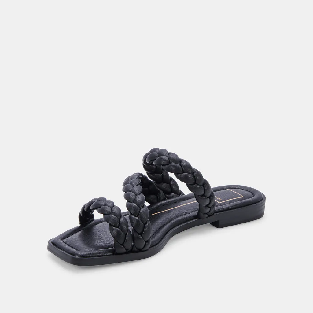 IMAN WIDE SANDALS BLACK STELLA– Dolce Vita 6891675025474