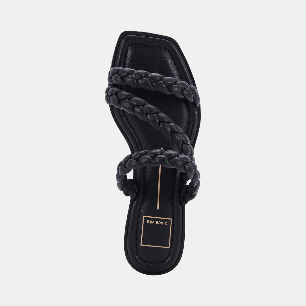 IMAN WIDE SANDALS BLACK STELLA– Dolce Vita 6891675025474