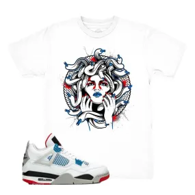 Jordan 4 What The Medusa White Shirt