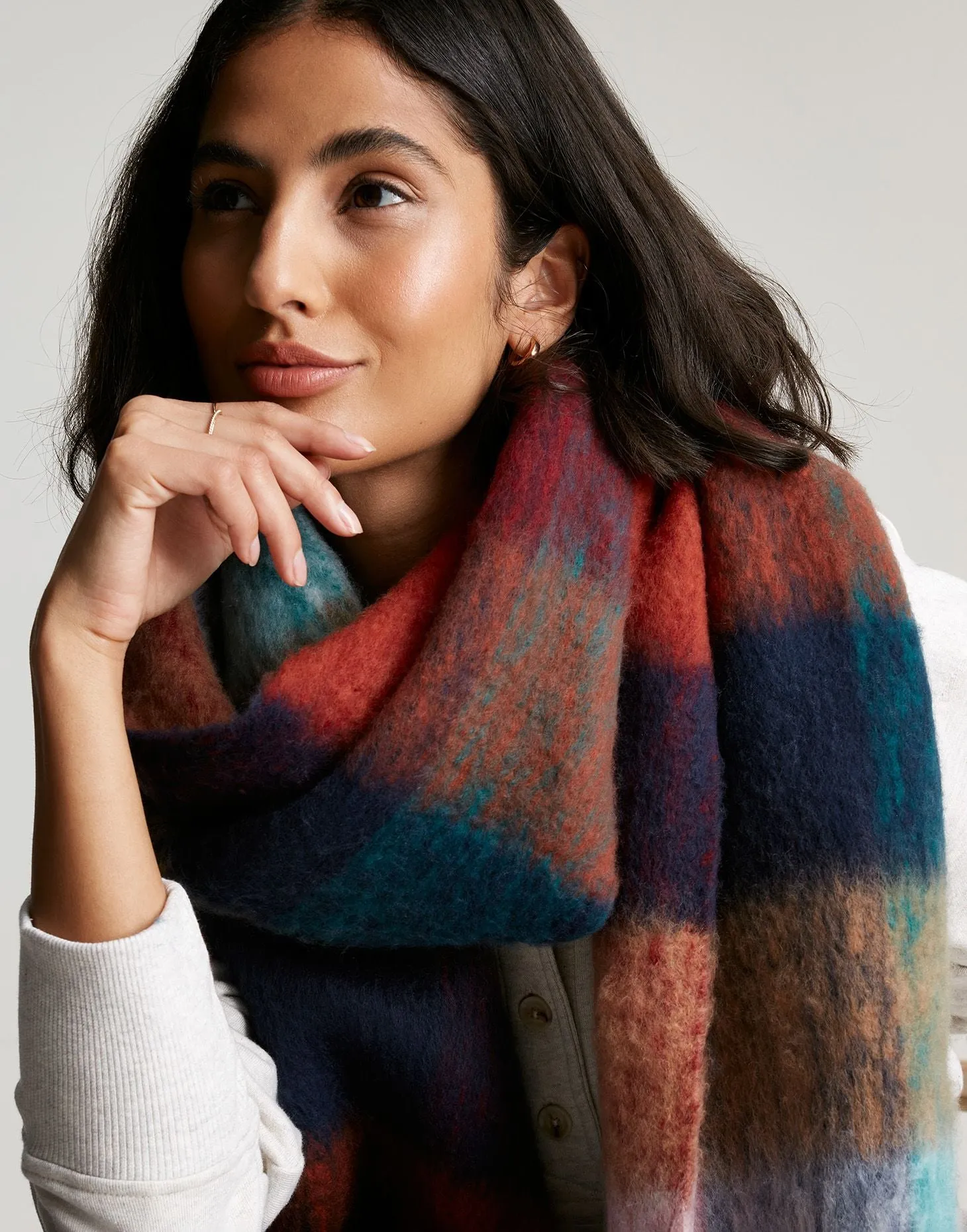 Joules | Folley Brushed Check Scarf | Women's