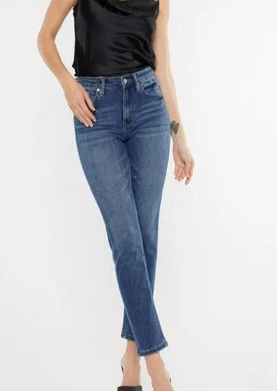 Kan Can Slim Straight Medium Wash Jeans