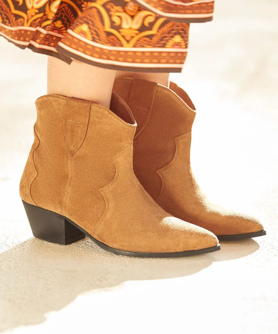 Katy Freeway Suede Western Boots