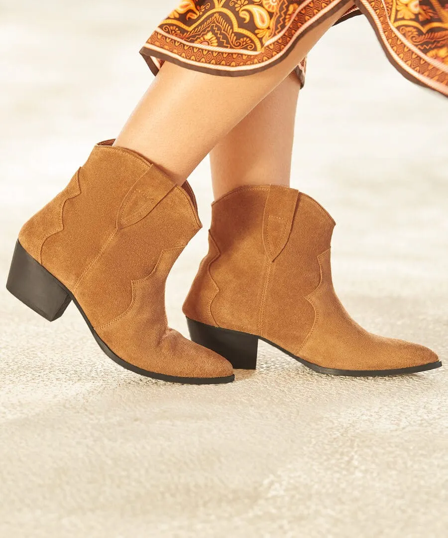 Katy Freeway Suede Western Boots