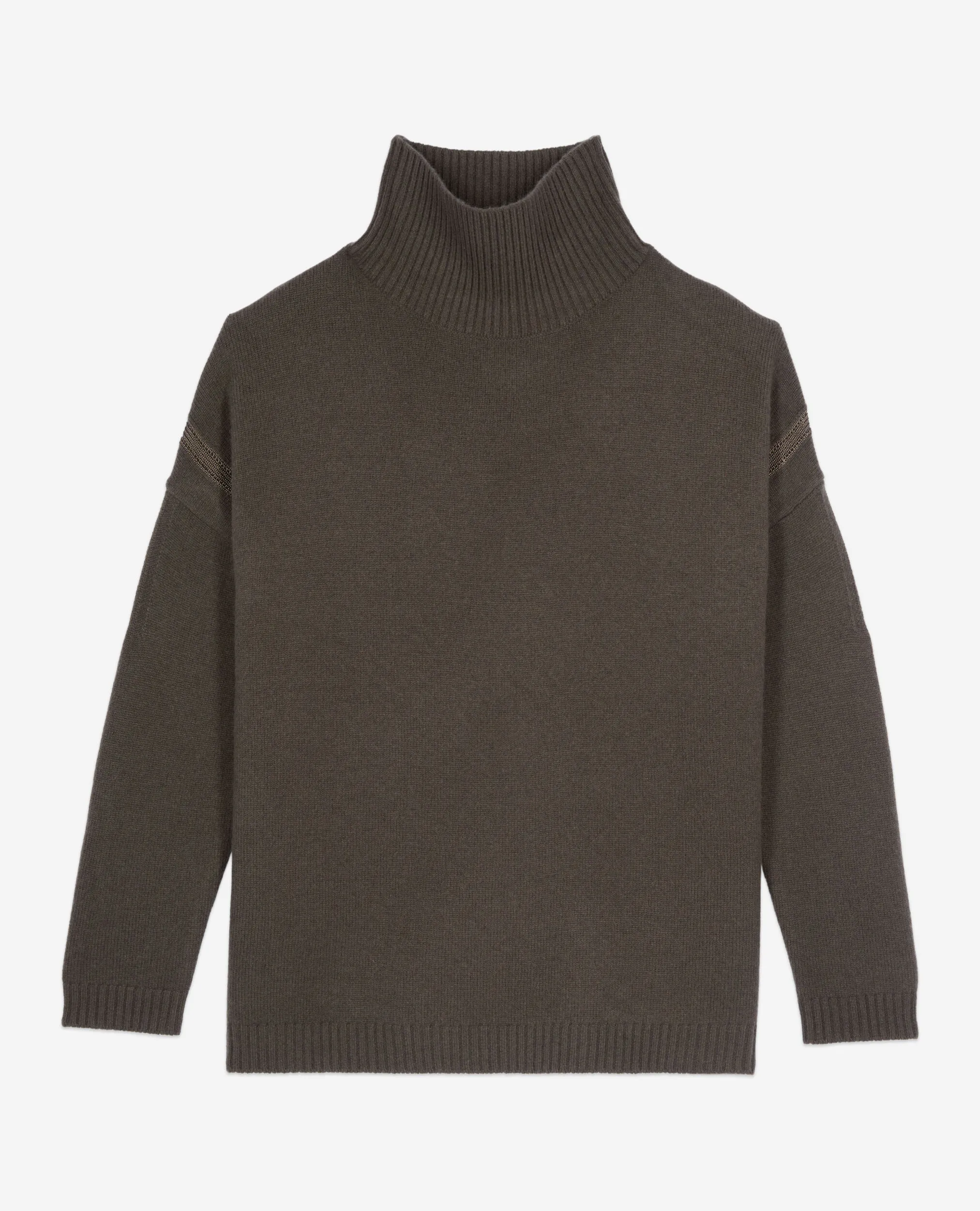 Khaki cashmere sweater