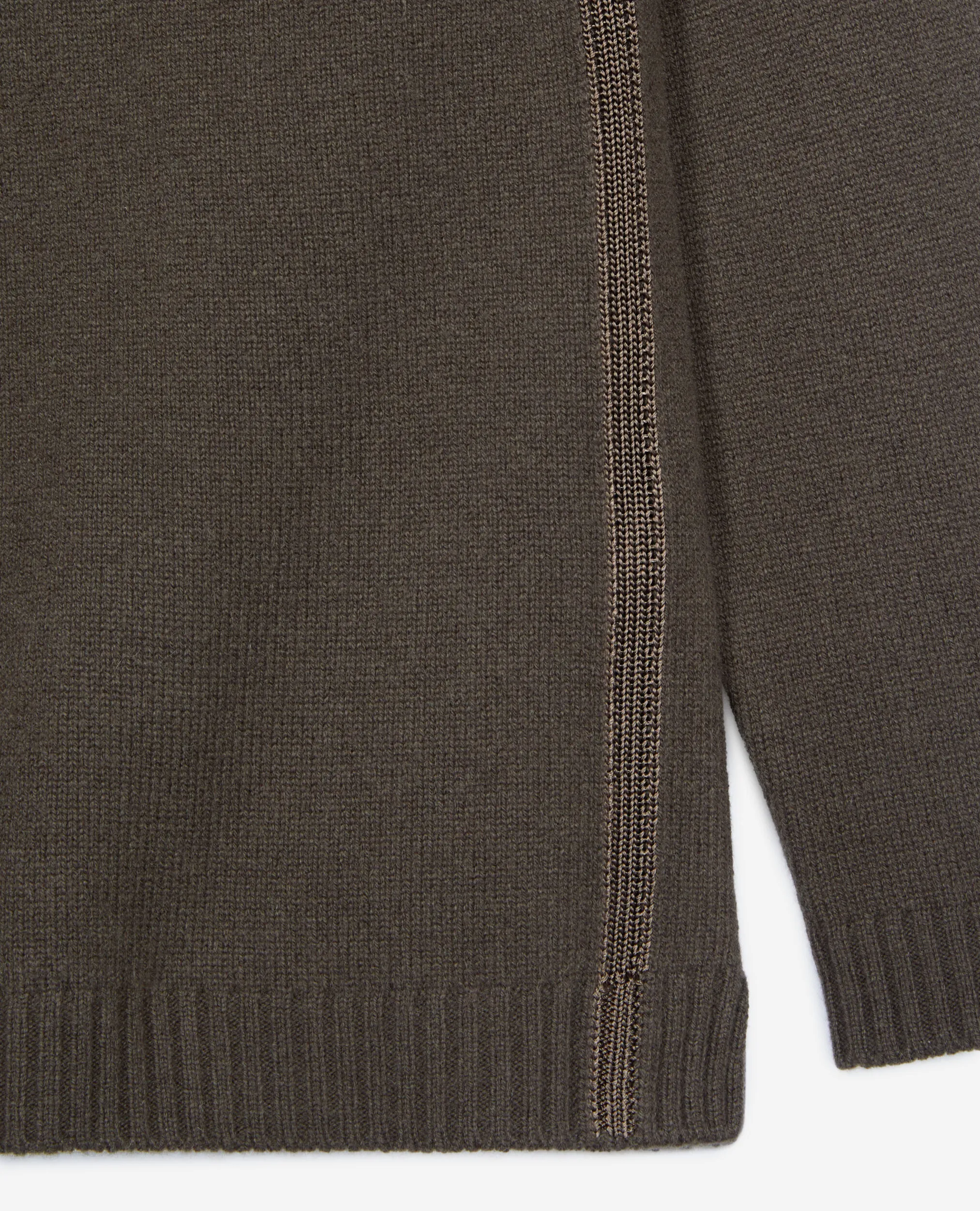 Khaki cashmere sweater