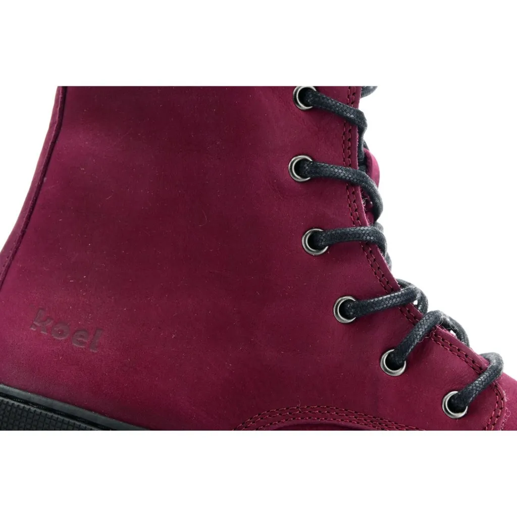 Koel Lady Faro Bordo Lambswool Winter Barefoot Boots