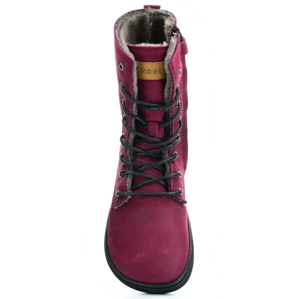 Koel Lady Faro Bordo Lambswool Winter Barefoot Boots