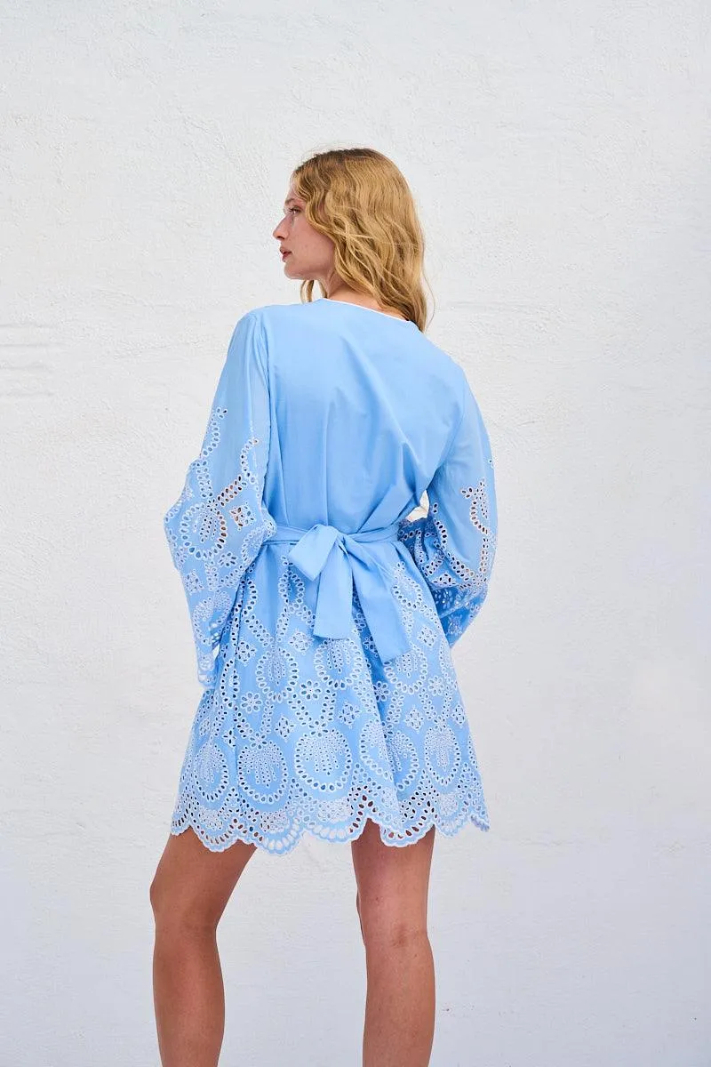 Lace the Label - Eyelet Bell Sleeve Dress