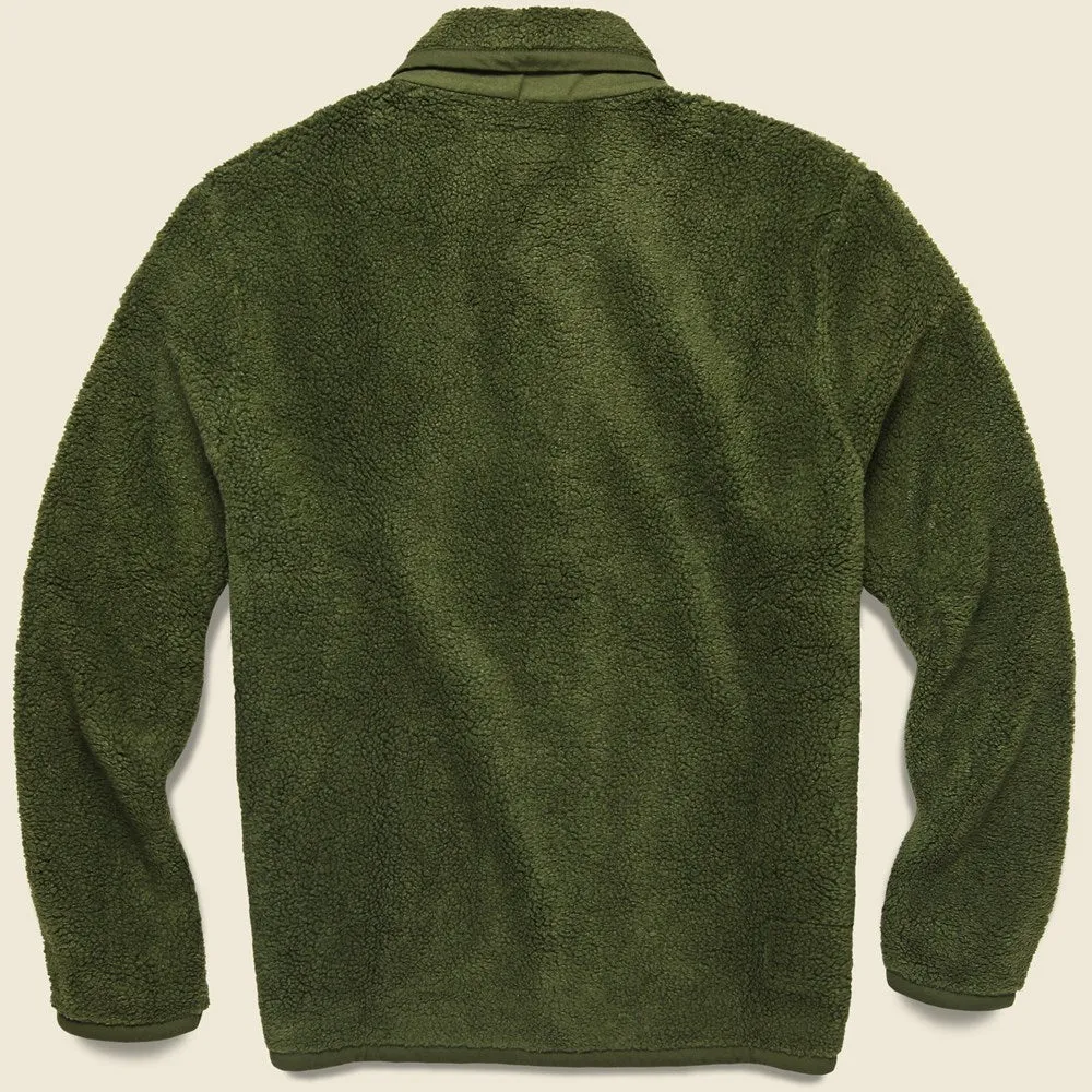 Lancaster Jacket - Olive Mountain Fleece