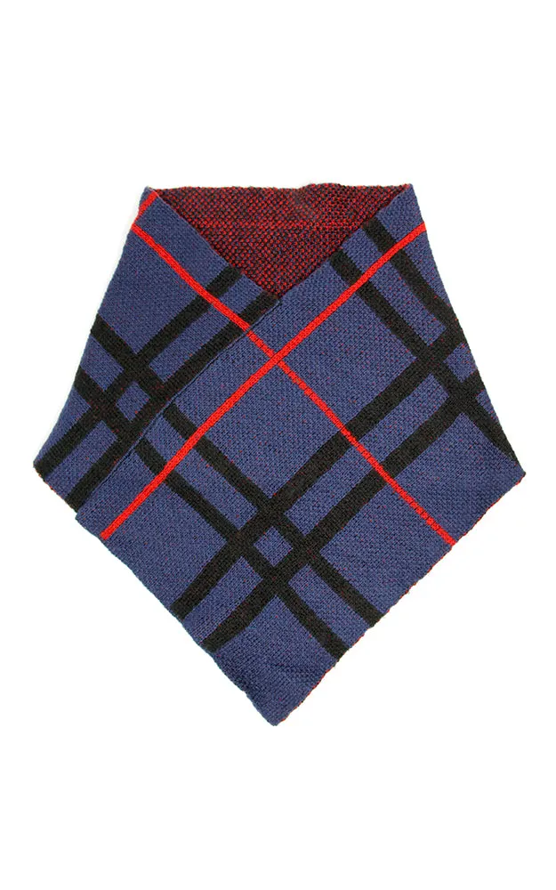 LOF1001 Plaid Pattern Tube Scarf