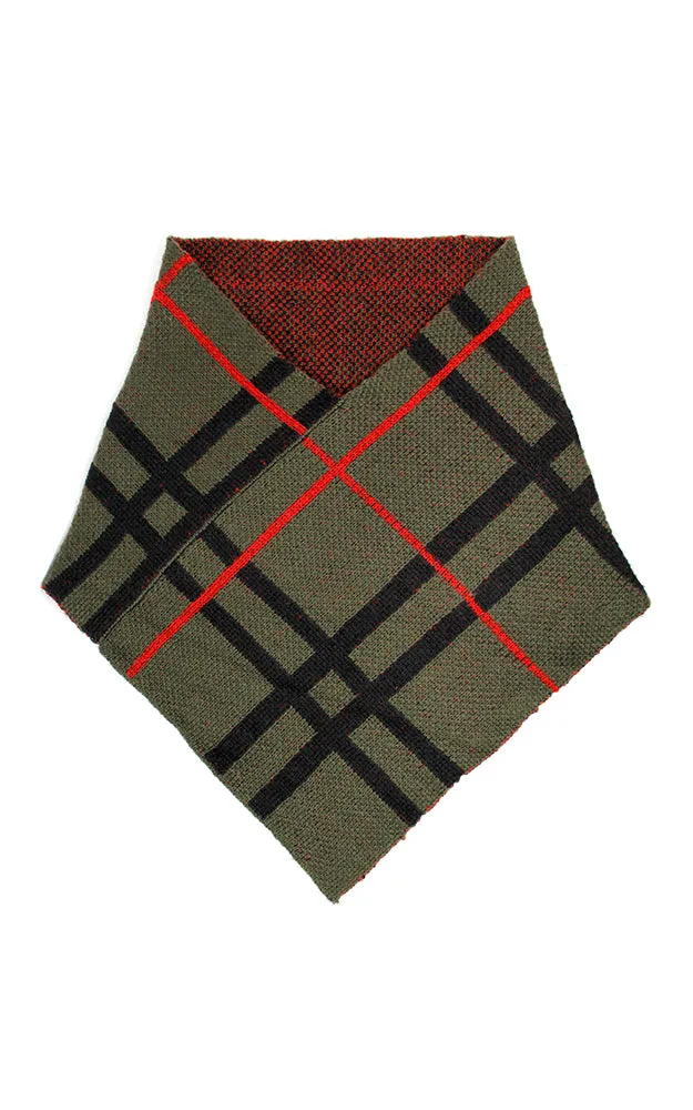 LOF1001 Plaid Pattern Tube Scarf