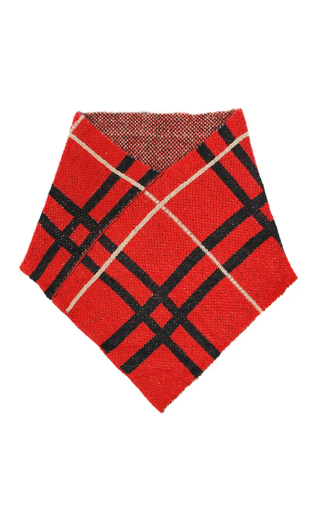 LOF1001 Plaid Pattern Tube Scarf