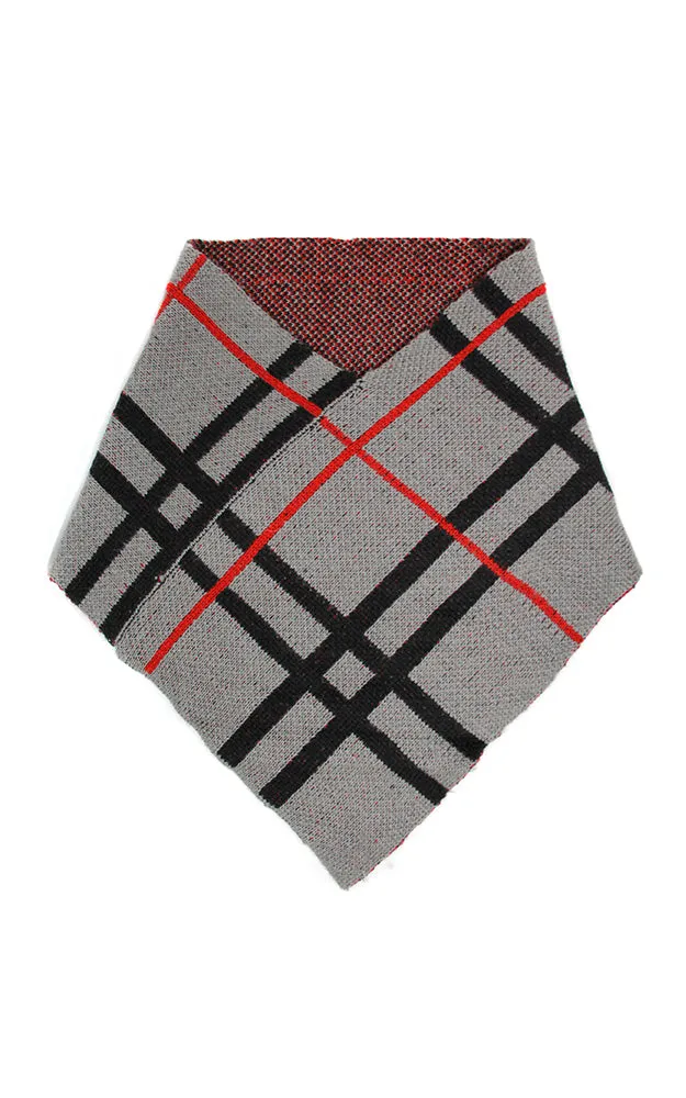 LOF1001 Plaid Pattern Tube Scarf