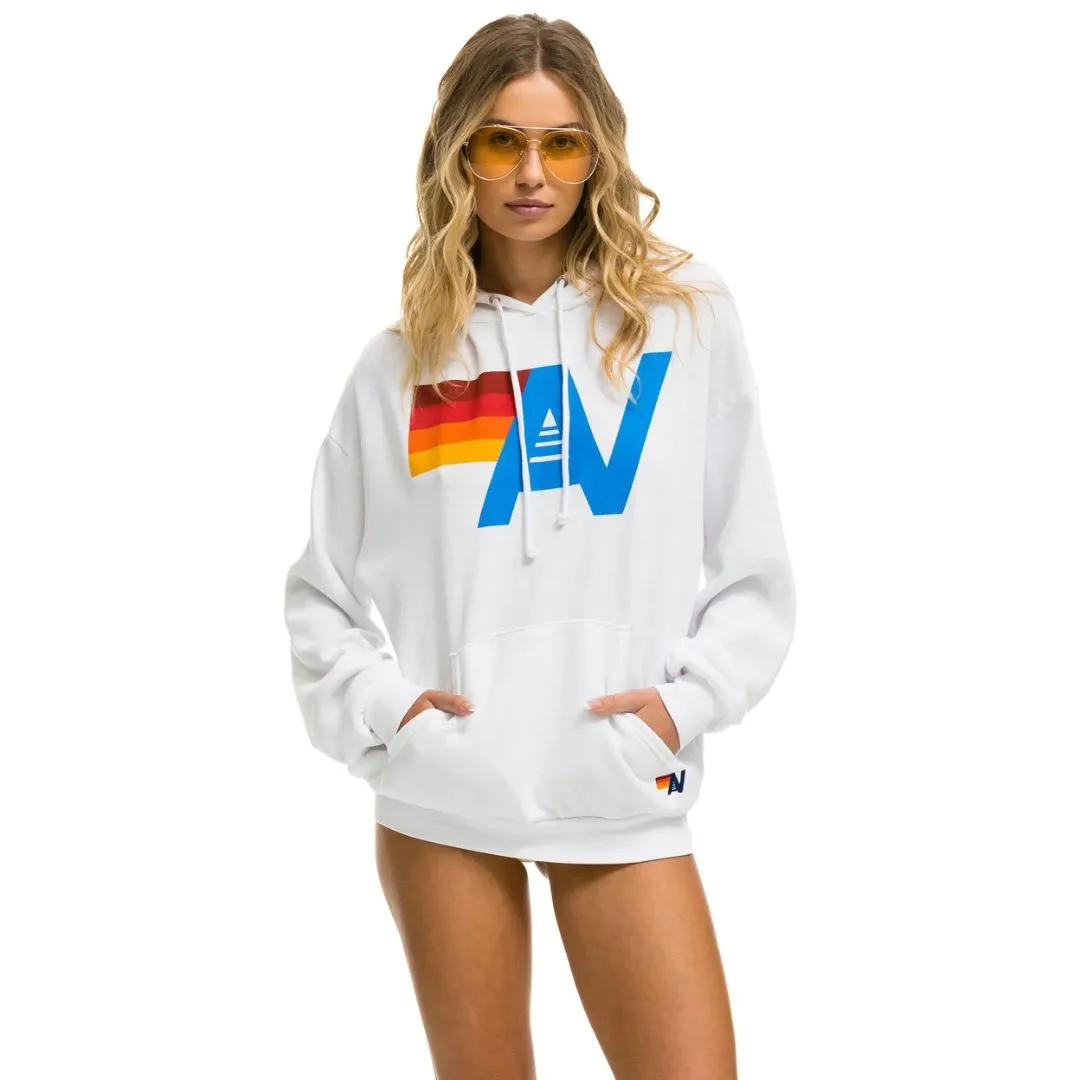 Logo Pullover Relaxed Hoodie (White)