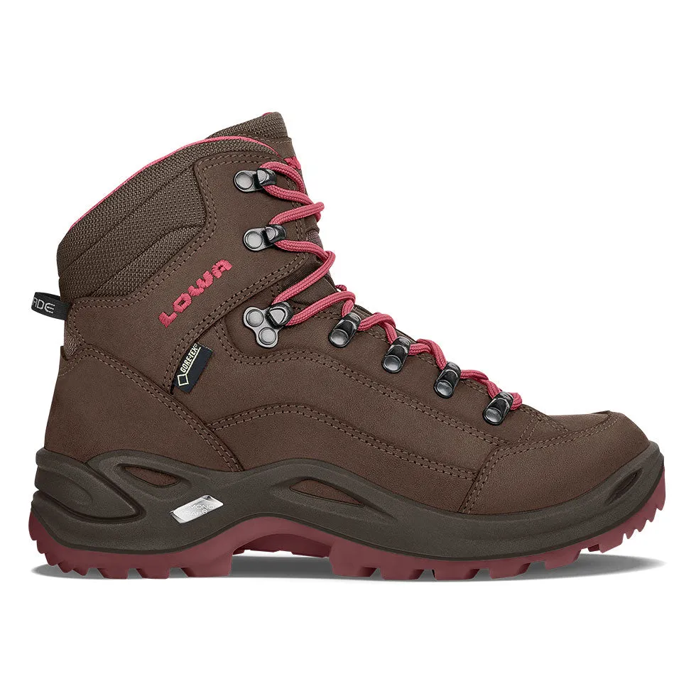 LOWA WOMEN'S RENEGADE GTX MID - ESPRESSO / BERRY