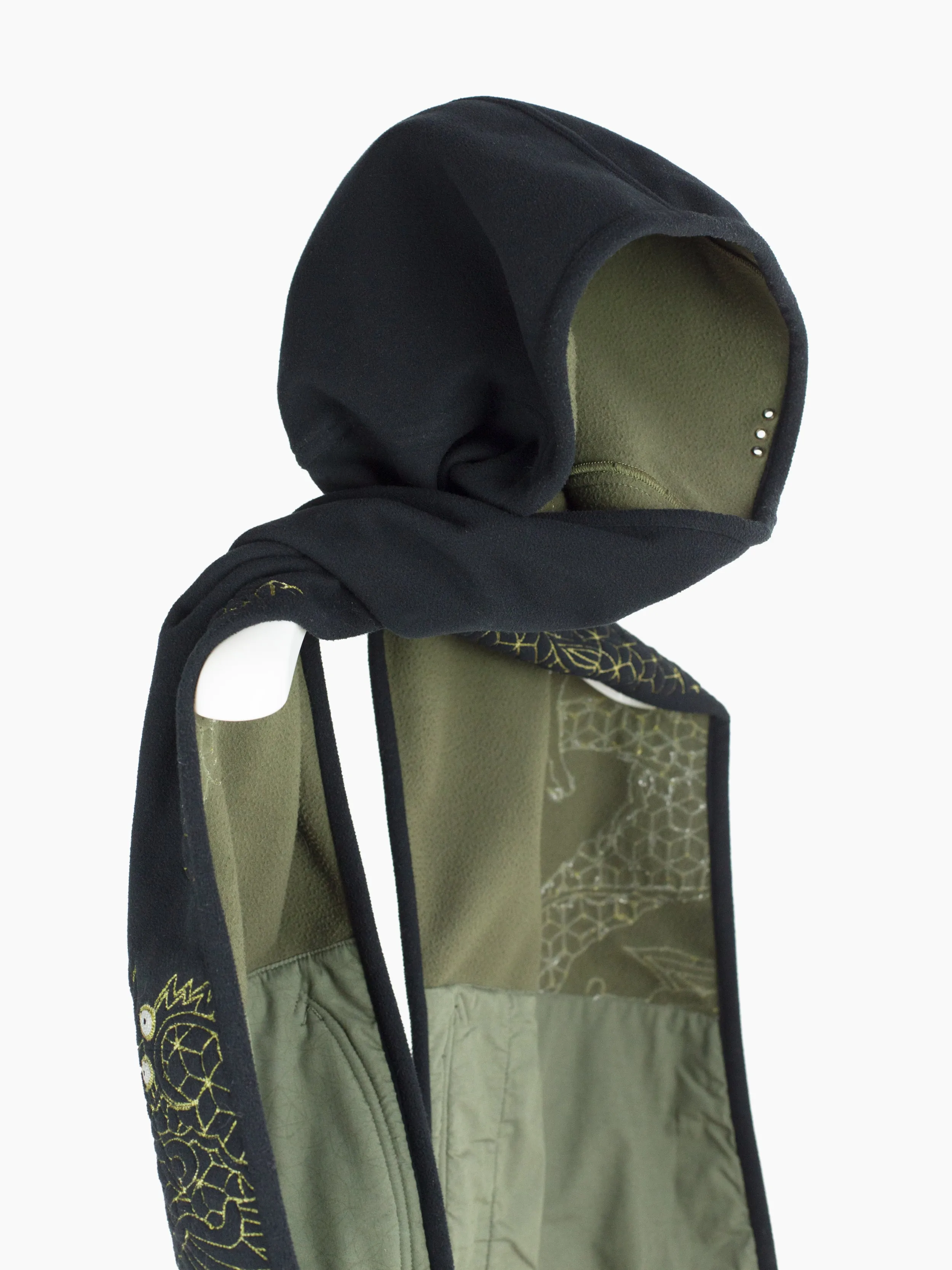 Maharishi 00s Fleece Hooded Scarf