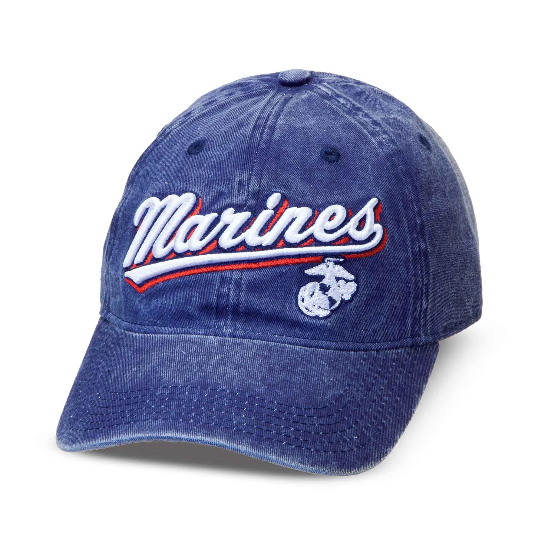 Marines 3D Embroidery Hat- Blue