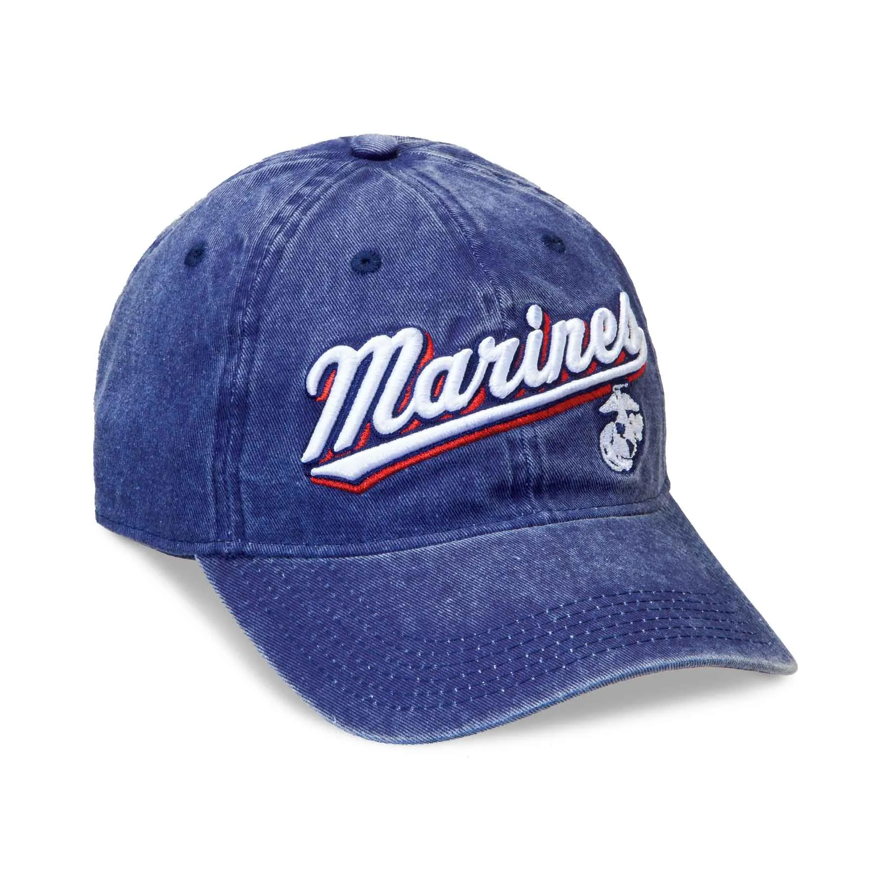 Marines 3D Embroidery Hat- Blue