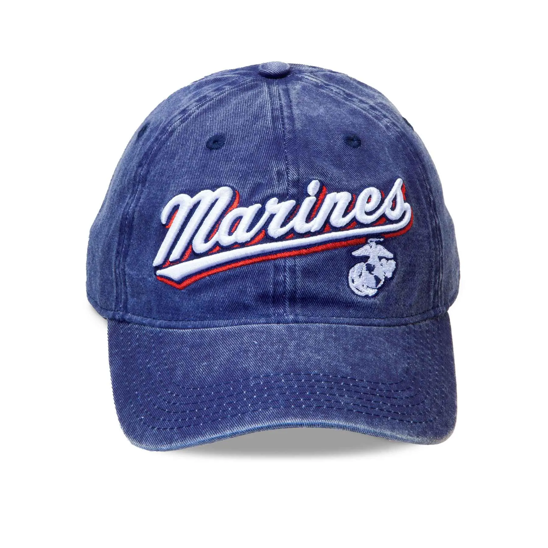 Marines 3D Embroidery Hat- Blue