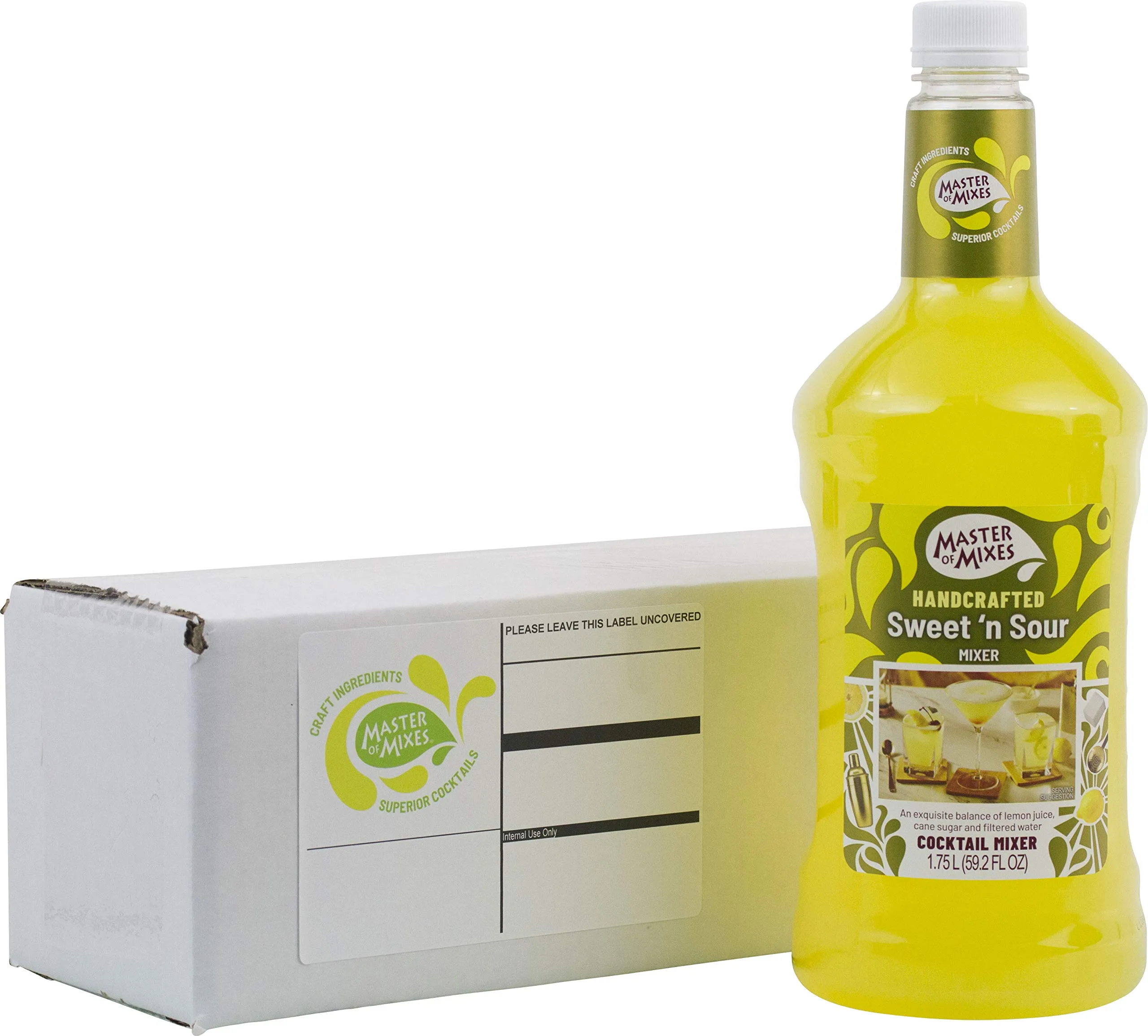 Master of Mixes Sweet N' Sour Drink Mix, Ready To Use, 1.75 Liter Bottle (59.2 Fl Oz), Individually Boxed 59.2 Fl Oz (Pack of 1)