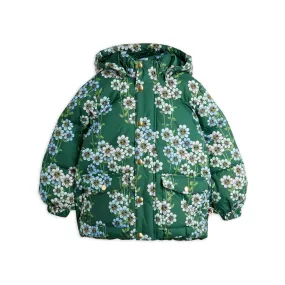 MINI RODINI Daisys Puffer Jacket - Green