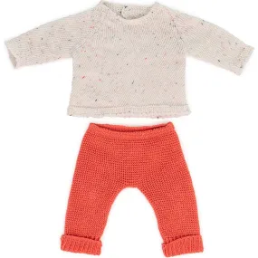 Miniland 15 Knitted Doll Outfit, Sweater & Trousers