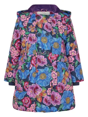 Monsoon Girls Tapestry Print Coat - Pink