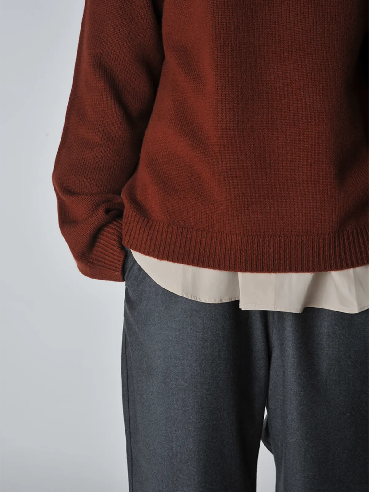 Moody Pulllover Sweater - Brick