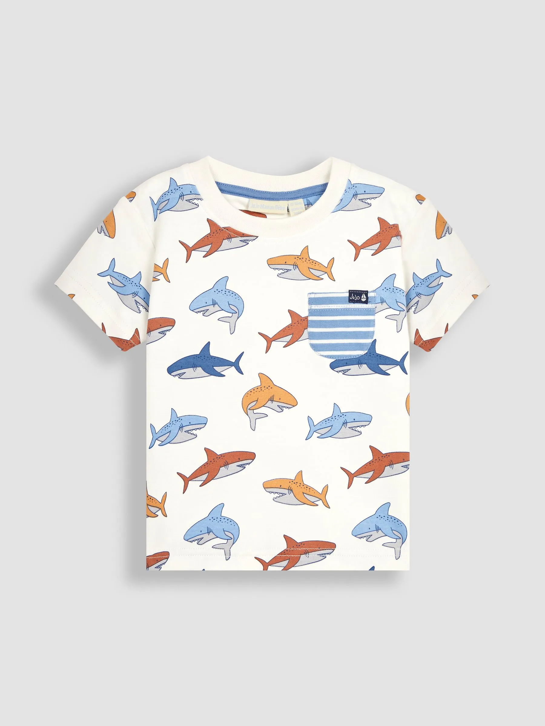 Navy Stone Shark 2-Pack Pocket T-Shirts