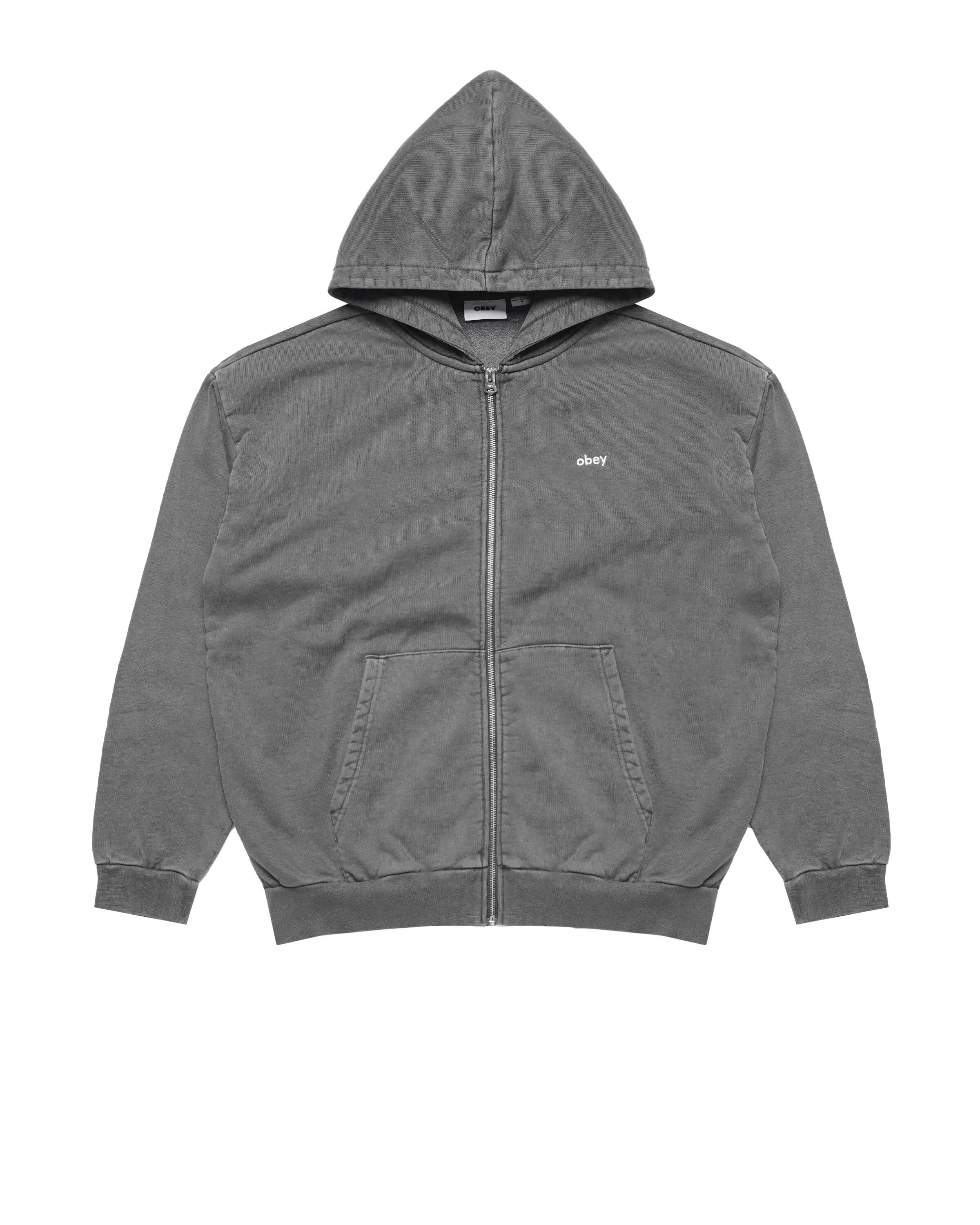 Obey LOWERCASE PIGMENT ZIP HOODY