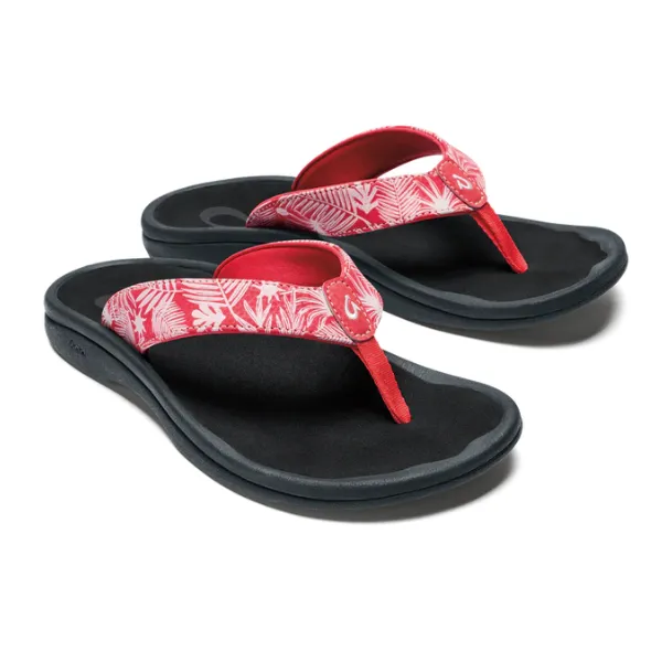 Olukai Women's Ohana Coral / Lehua Flower / Onyx