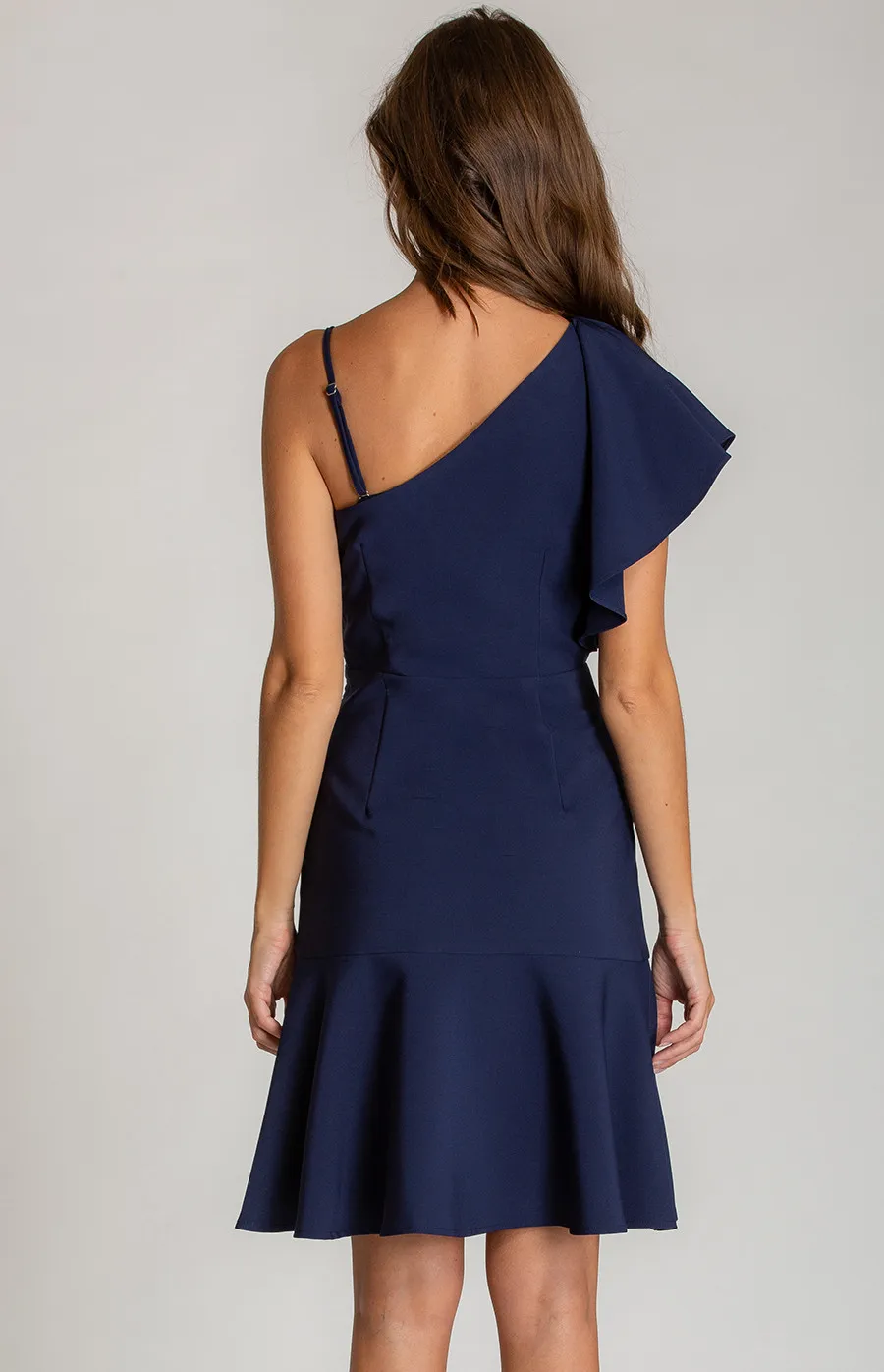 One Shoulder Frill Detail Dress (ADR852A) 