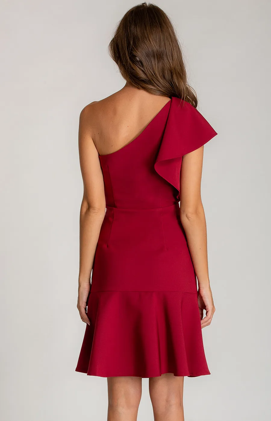 One Shoulder Frill Detail Dress (ADR852A) 