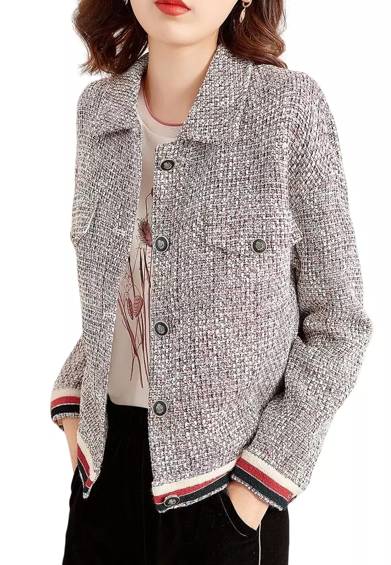 ONX.HK Temperament Lapel Woolen Short Coat