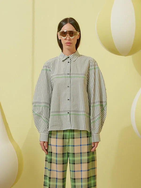 Parcel Shirt - Black White Stripes