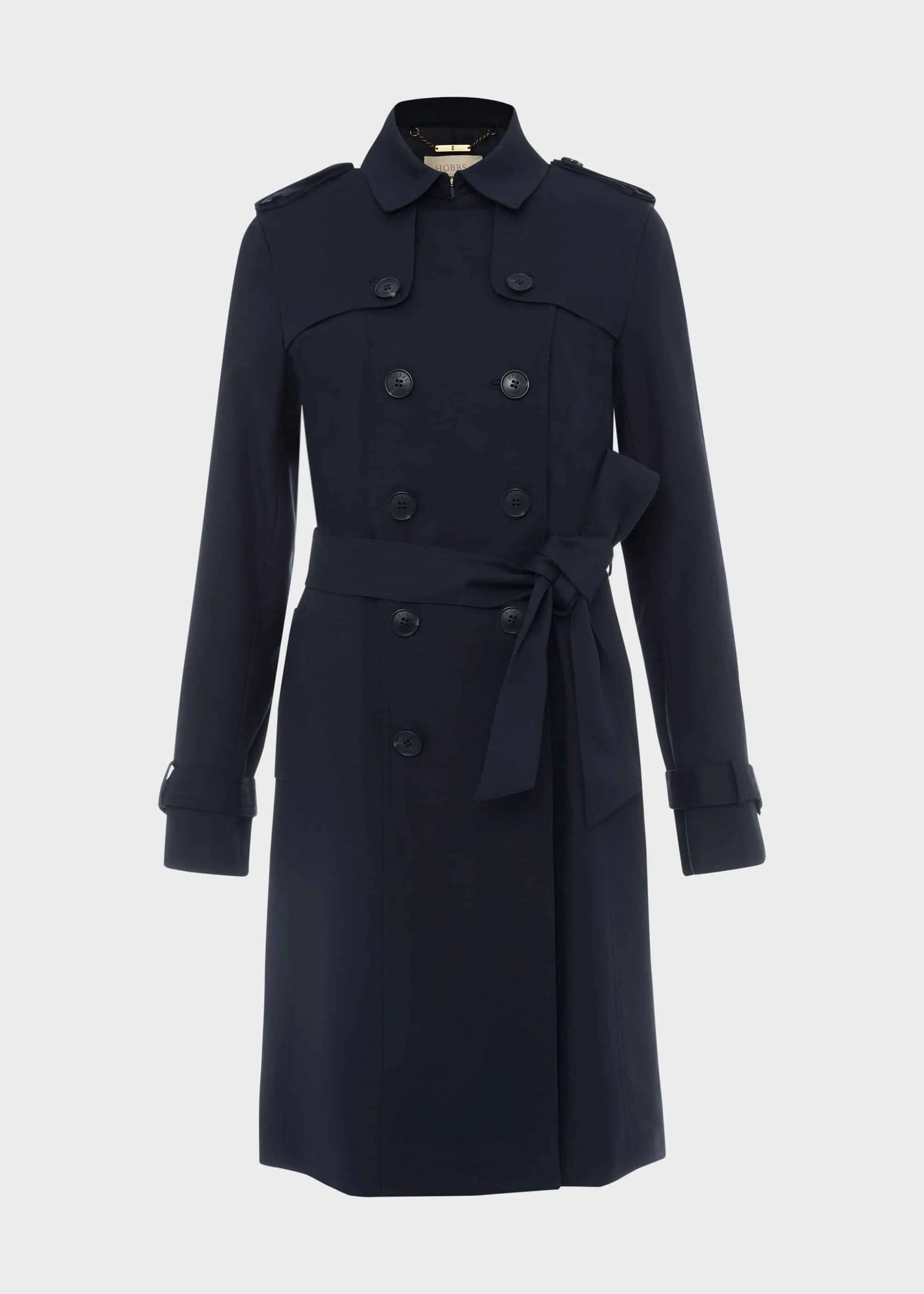 Petite Saskia Shower Resistant Trench Coat 