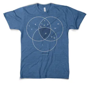 Pittsburgh Rivers Ven Diagram T-Shirt