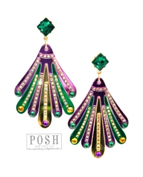 Posh Krewe of Fun Earrings