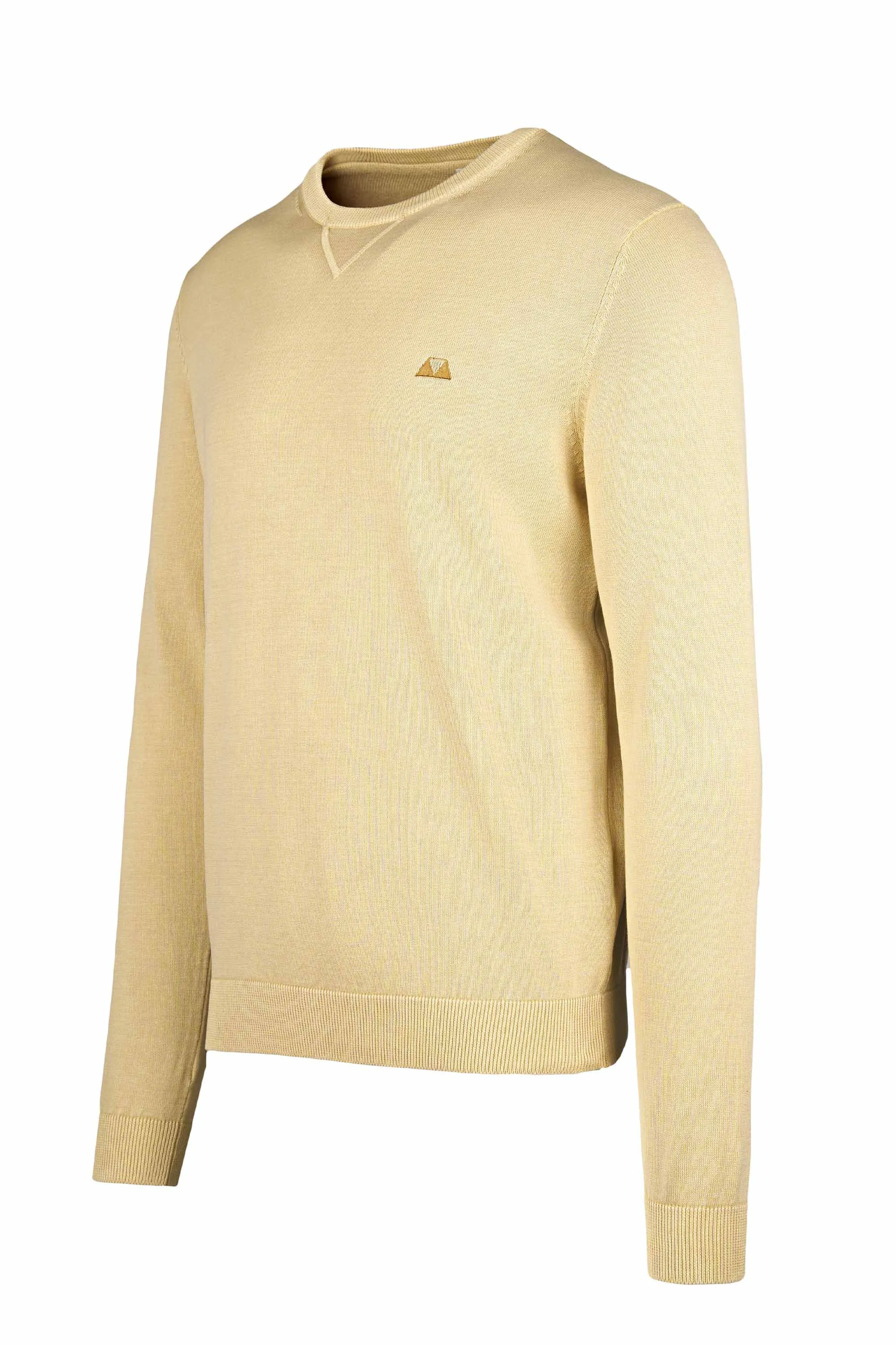 Rice-Knit Cotton Crewneck