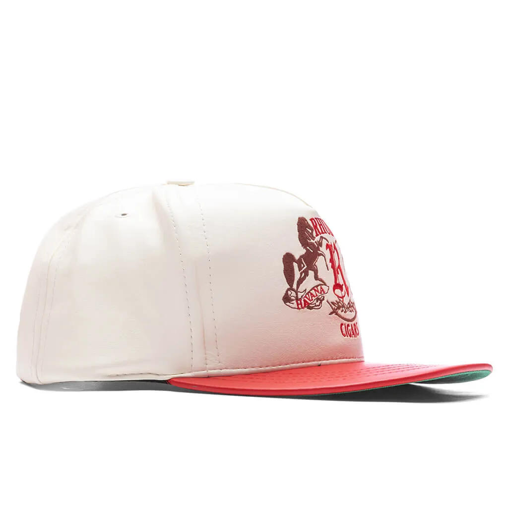 Roccia Cigar Hat - Cream/Red