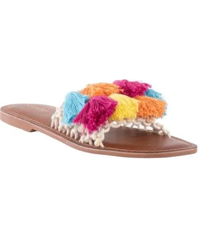 Seychelles Camellia Macrame Sandals In Rainbow