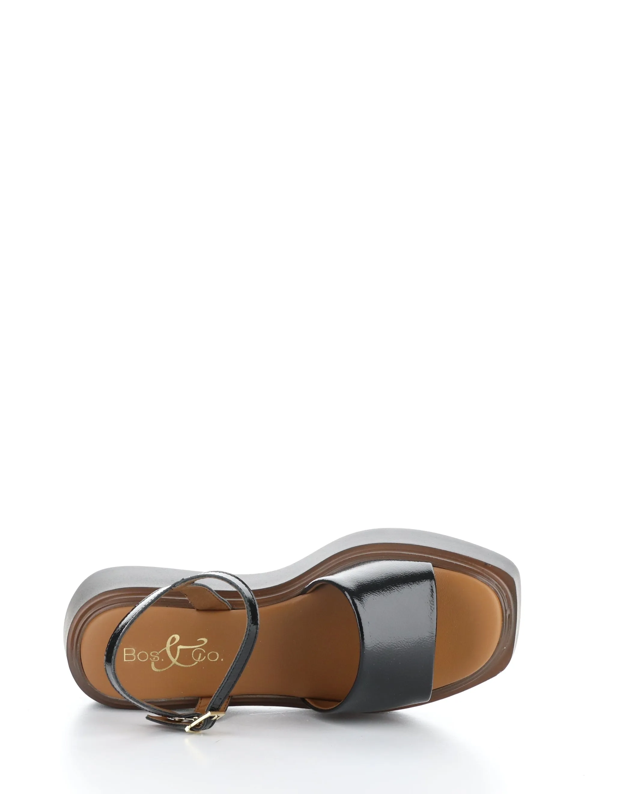 SHASTA BLACK Buckle Sandals