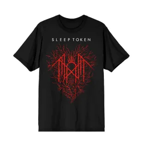 SLEEP TOKEN CORAL LOGO LIMITED EDITION EXCLUSIVE T-SHIRT