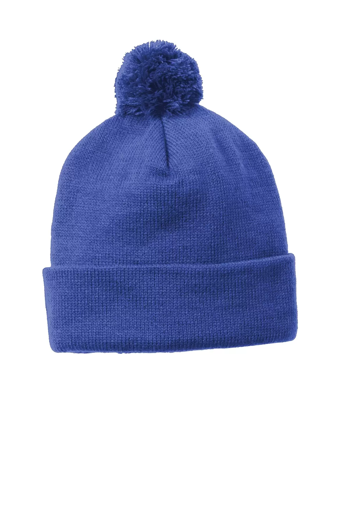 Sport Tek STC37 Sport-Tek  Solid Pom Pom Beanie SKU: STC37